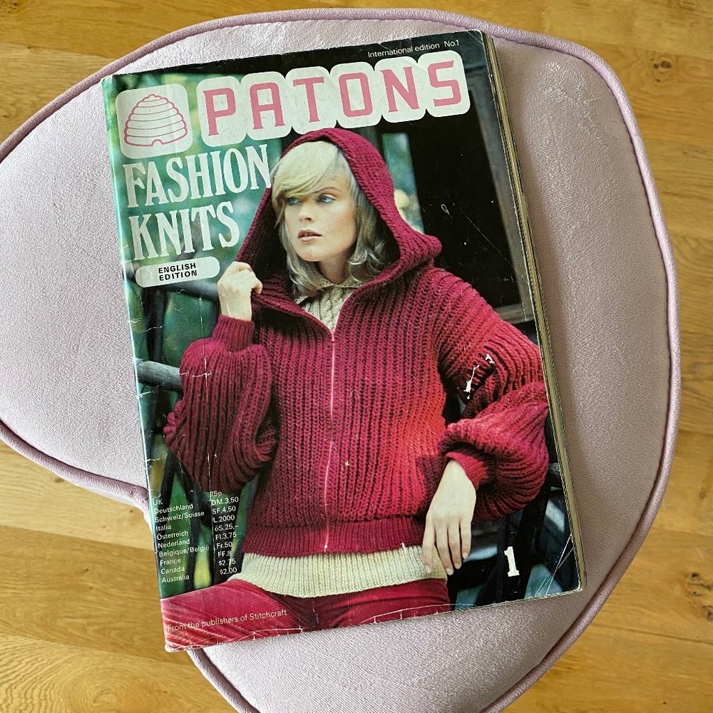 British Vintage Patons Fashion Knits International Edition No.1 - 1978